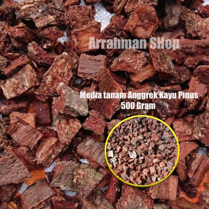 Promo Kayu Pinus Media Anggrek PINE BARK - kulit pinus cacah Kualitas Super / Media tanam Anggrek
