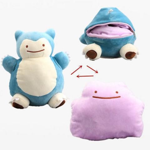 Boneka Snorlax Boneka Ditto 2 in 1 Boneka Pokemon