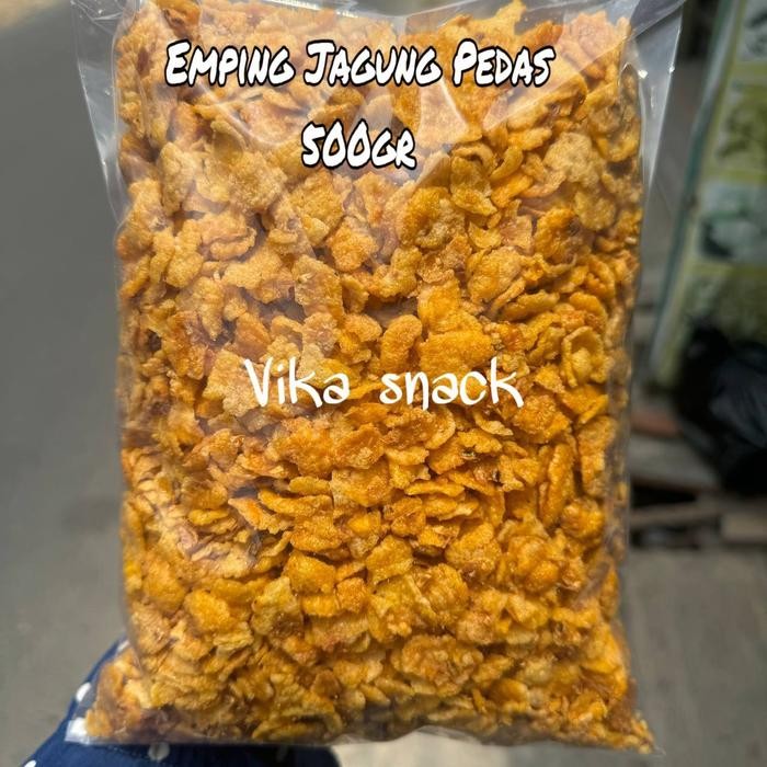 

Emping Jagung 500 Gr Murah Rasa Pedas Manis / Jagung Geprek Camilan Murah Emping Corn New