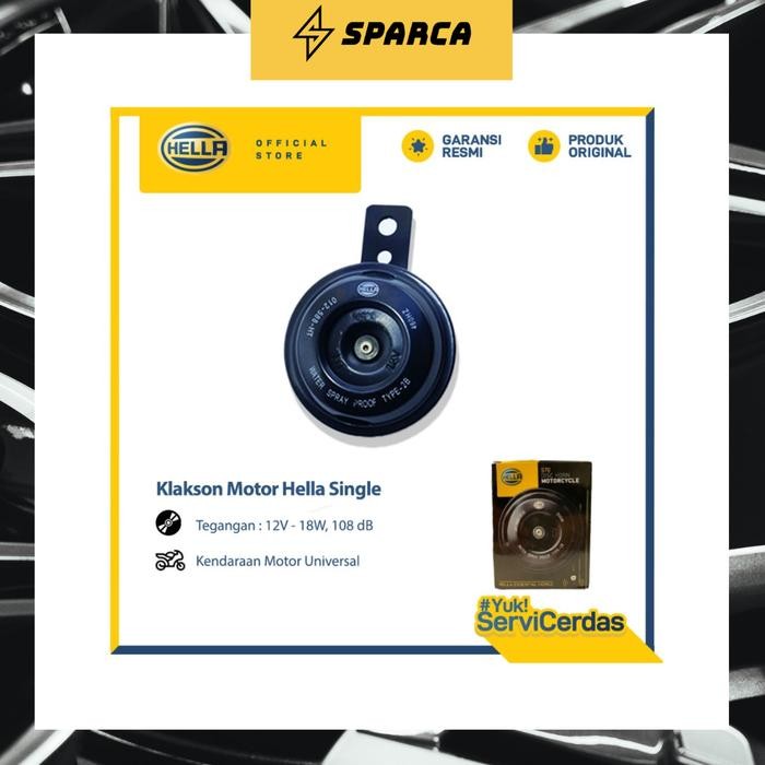 Terbaru.. Klakson Hella Motorcycle Single Horn 12V 108Db - Klakson Motor