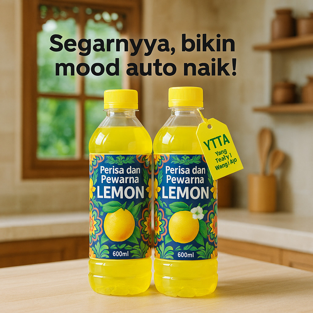 

[6OOml] Perisa & Pewarna Lemon – Asam Seger, Mood Auto Naik!