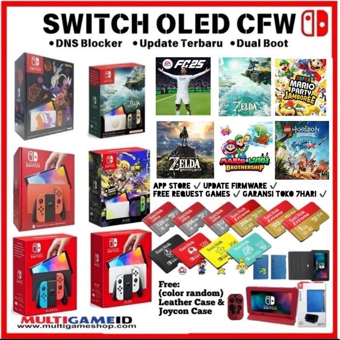 Switch Oled Console CFW +Games