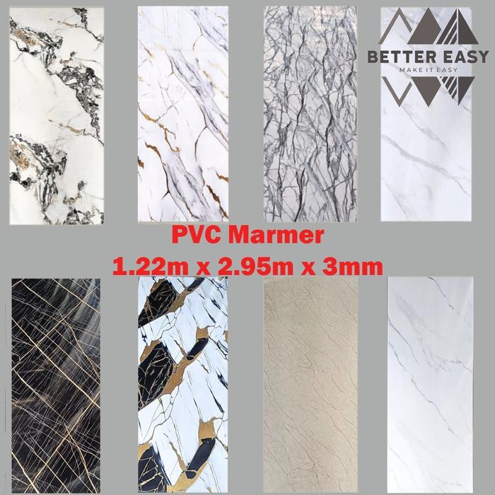 PVC Marmer Dinding Panel PVC Motif Marmer Marble Dekorasi Dinding