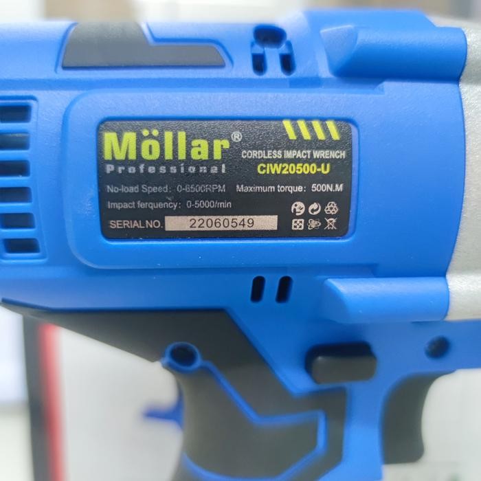 MOLLAR CIW20500 Cordless Impact Wrench Brushless 500 Nm / JLD 550 Nm