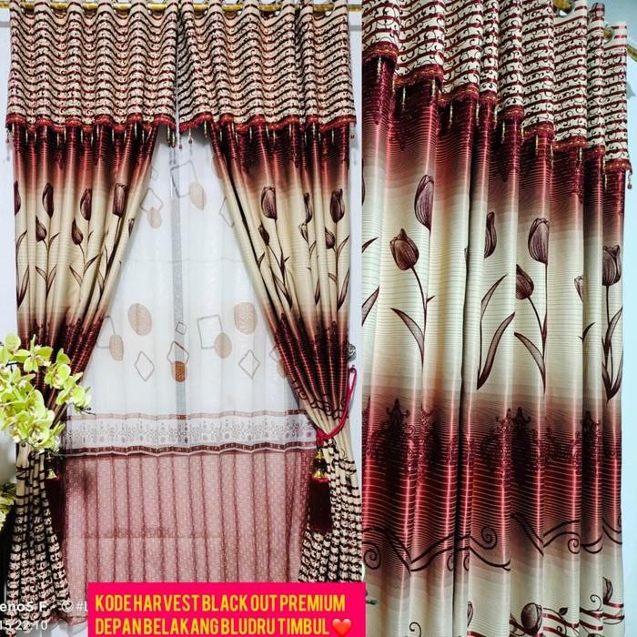 Gorden pintu, gorden jendela,tirai ,gorden poni gabung Renda