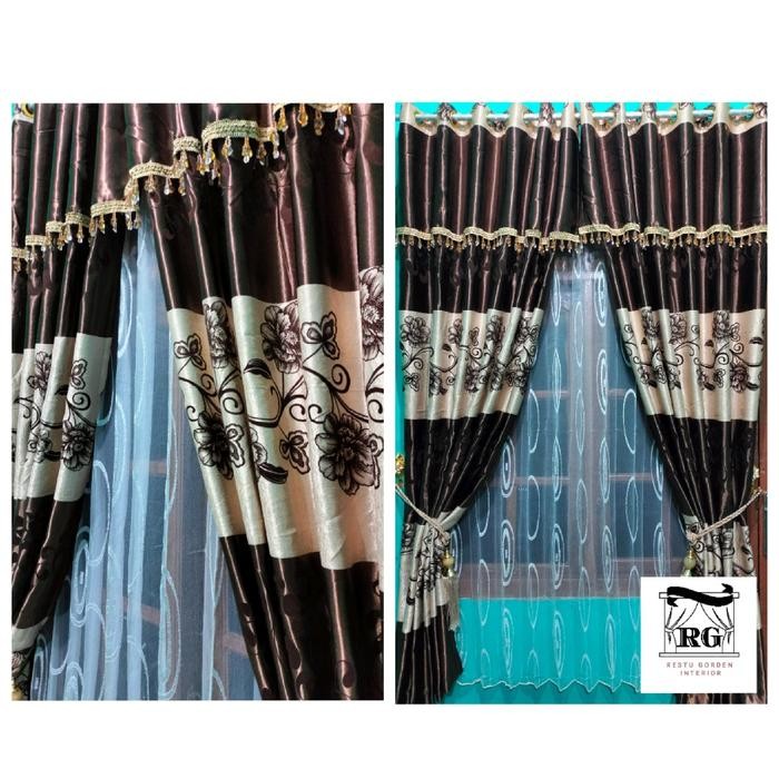 Gorden pintu dan jendela minimalis blackout bludru