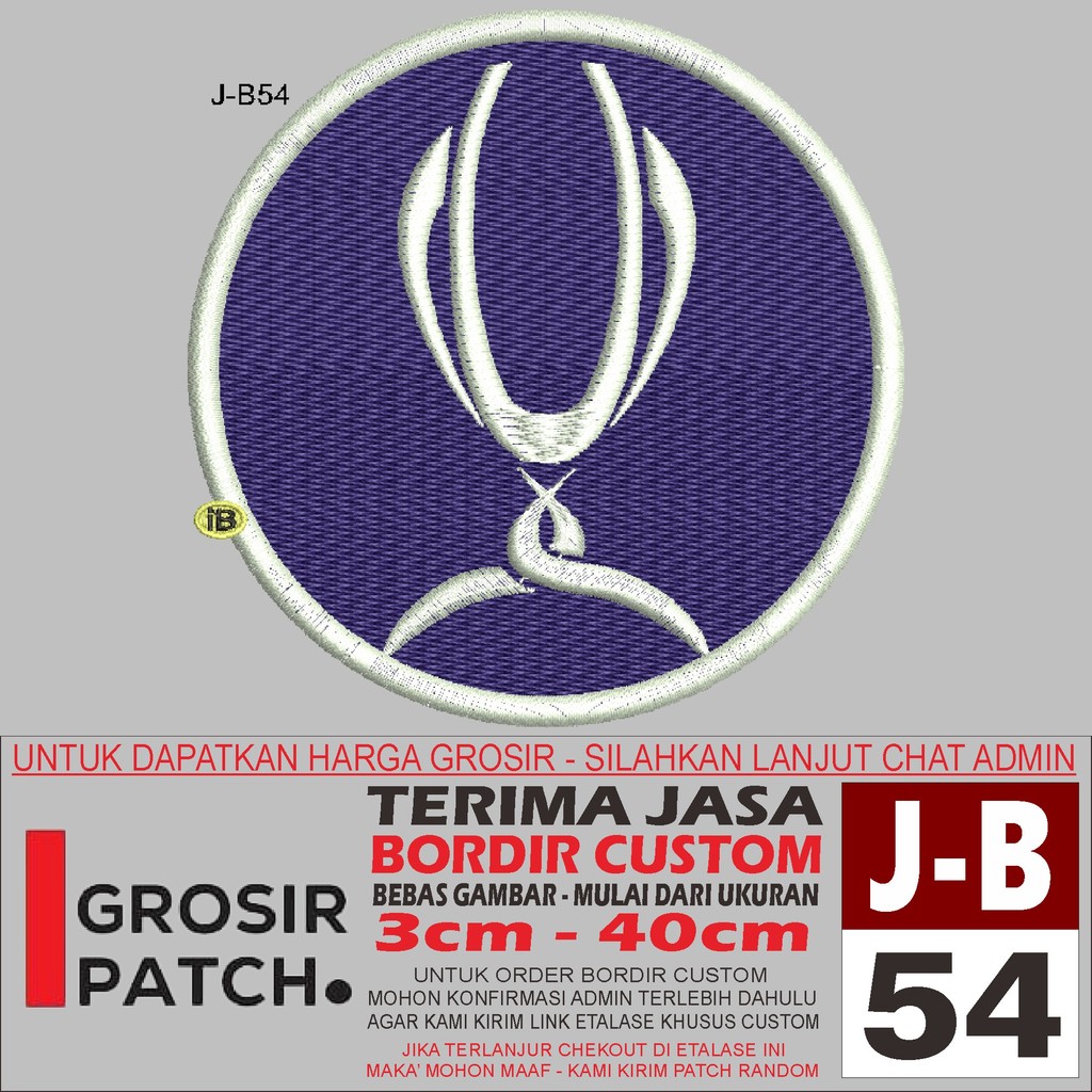 MB PATCH BORDIR LOGO J-B54 UEFA SUPER CUP AKSESORIS/EMBROIDERY