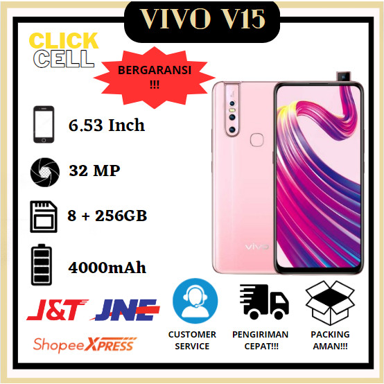[ Promo 10.10 ] Vivo V15 Ram 8/256Gb Bersegel Garansi Distributor 1 Tahun