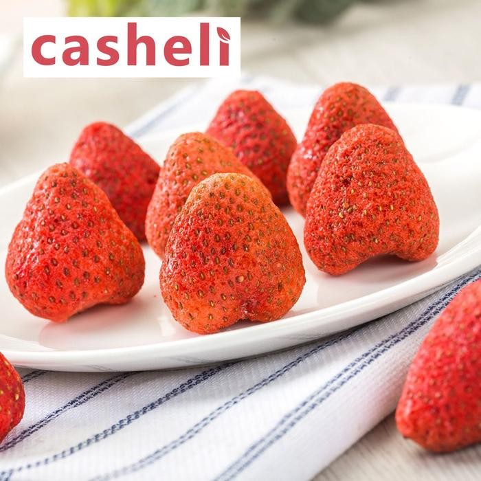 

Strawberry Kering Utuh Crispy Freeze Dried Stroberi Snack Anak 1KG New