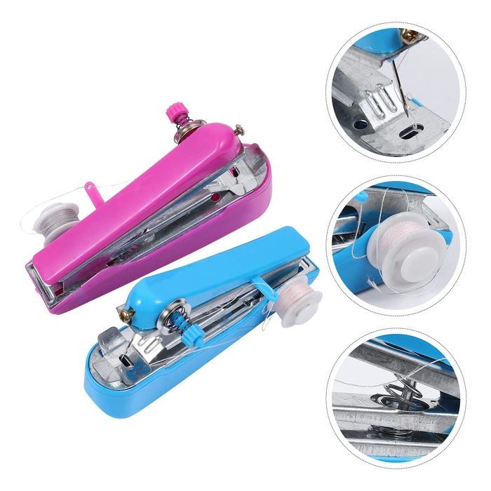 Mesin Jahit Kecil TANGAN Mini SPRING COME / Mesin Jahit Tangan / Alat Jahit Tangan Jarum Kain