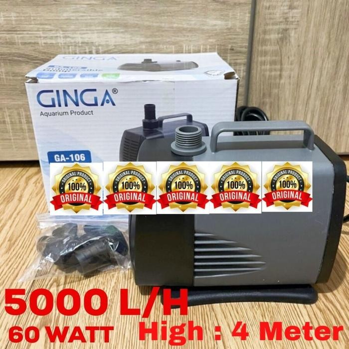 GINGA GA 106 Pompa Air Celup Kolam Ikan Aquarium Aquape GA106