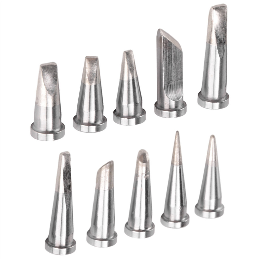 10Pcs Durable Soldering Tip Set for Weller WSD81 WD1000 WSP80 WP80 LT Soldering StationT97C