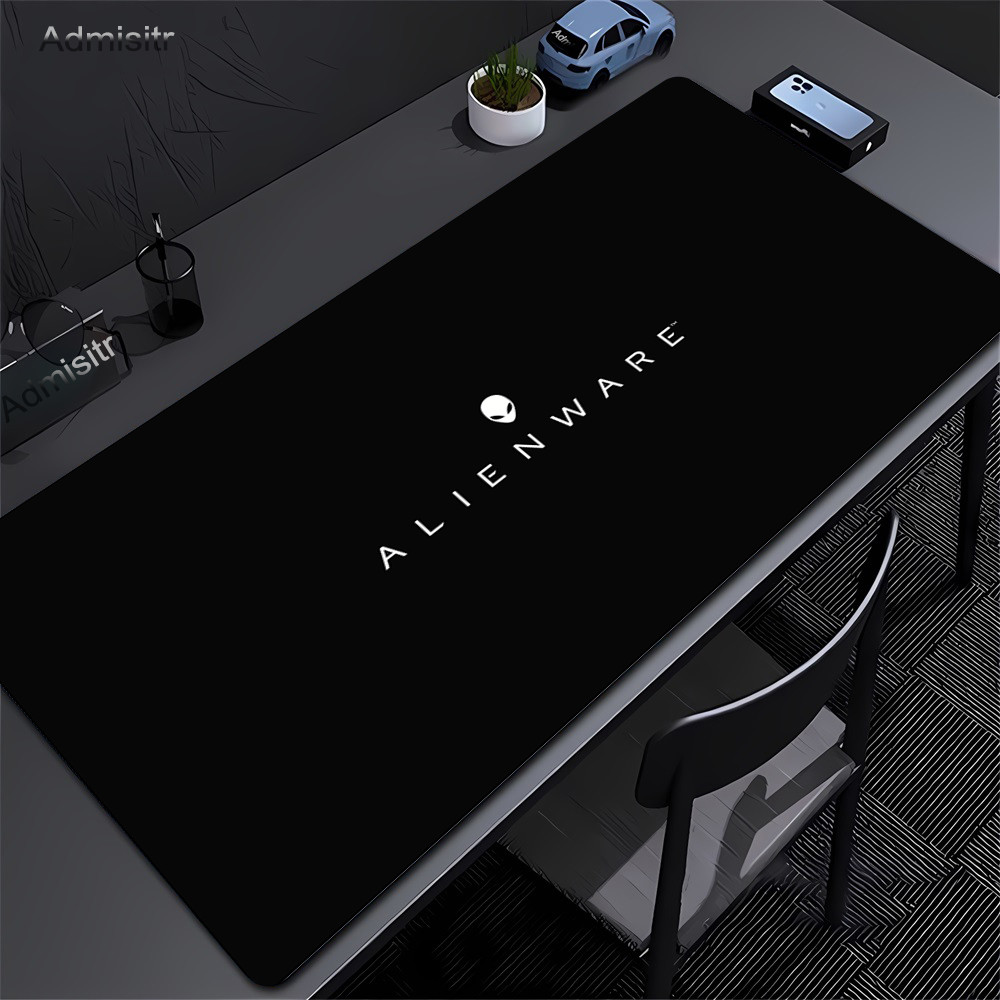Gamer Desk Mats Black Alienware Animation Pc Gaming Mouse Pad Keyboard Pads Lockrand Mousepad For Pc