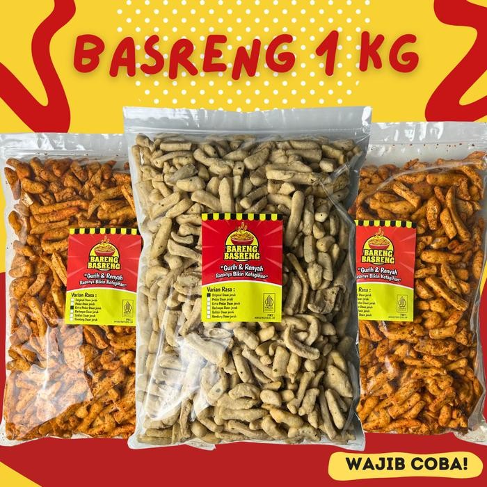 

Basreng Pedas Daun Jeruk 1KG - Cemilan Goreng Renyah Kriuk