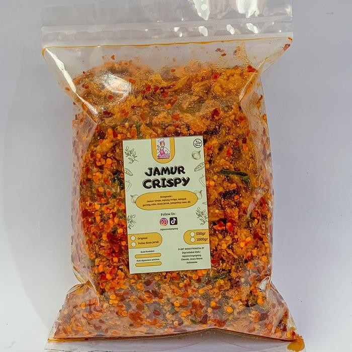 

1KG KERIPIK JAMUR CRISPY PEDAS DAUN JERUK DAN ORIGINAL KRIUK RENYAH GURIH JAJANAN CEMILAN KERUPUK