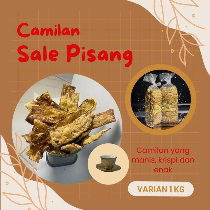 

SALE PISANG LIDAH KHAS CILACAP SALE PISANG KERING KEMASAN 1Kg MANIS GURIH RENYAH ENAK Food Snack