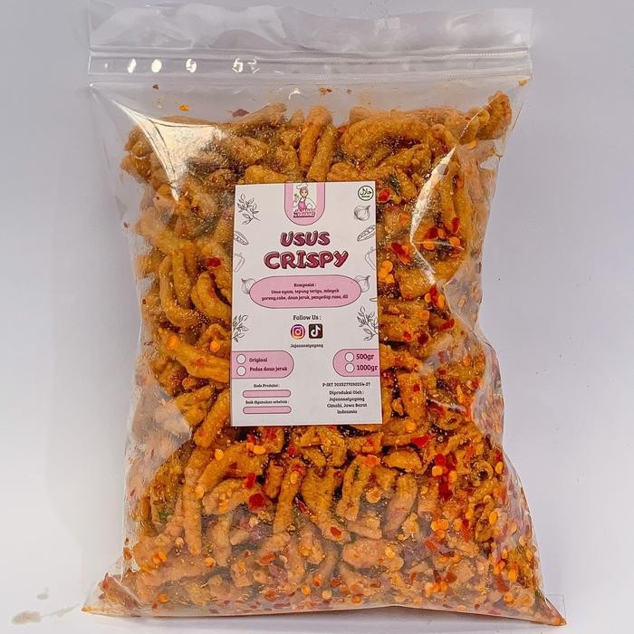 

1KG KERIPIK USUS AYAM CRISPY PEDAS DAUN JERUK DAN ORIGINAL KRIUK RENYAH GURIH JAJANAN CEMILAN