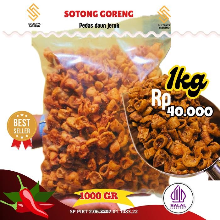 

1kg sotong goreng cumi cryspi pedas daun jeruk Snacks Food Crispy Keripik Cemilan Camilan Kripik