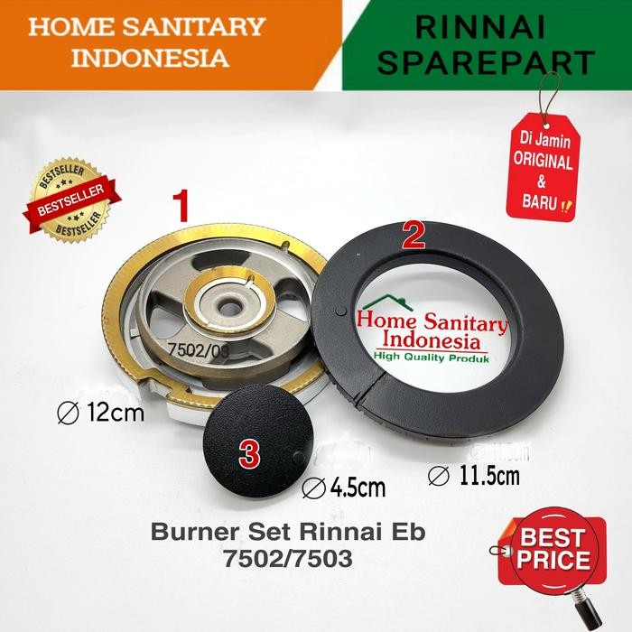 Burner Set Kompor Gas Tanam Rinnai Rb 7502 /7503