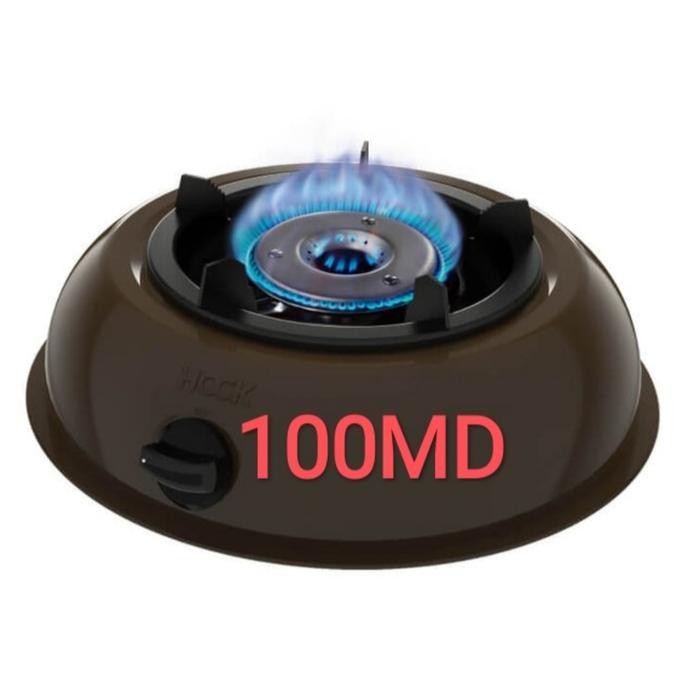 Kompor Gas Hock 100Md 1 Tungku Mutiara Deluxe Api Lotus Biru Besar