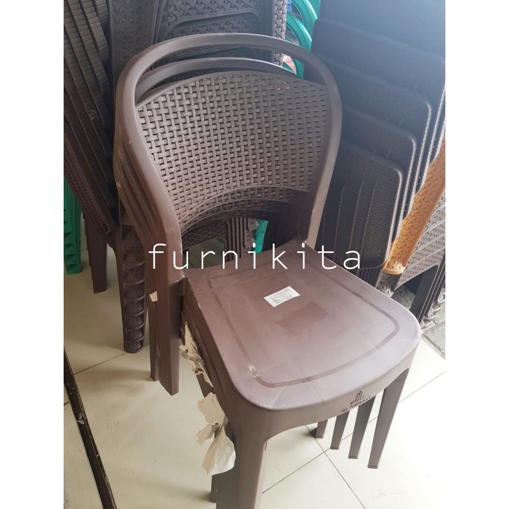 KURSI PLASTIK ROTAN ANYAMAN OLYMPLAST OL 209 R