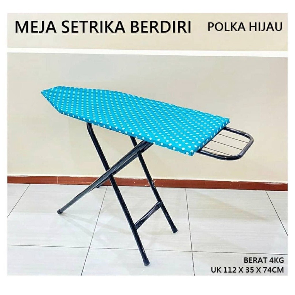 Meja Setrika - Meja Setrika Berdiri - Alas Setrika Berdiri - Meja Setrika Lipat Besi Serbaguna -