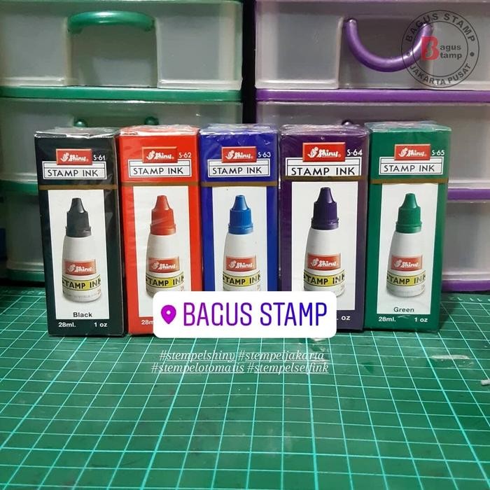 

GotSeef Tinta Stempel Self Ink / Otomatis Shiny Ungu Biru Hijau Hitam Merah