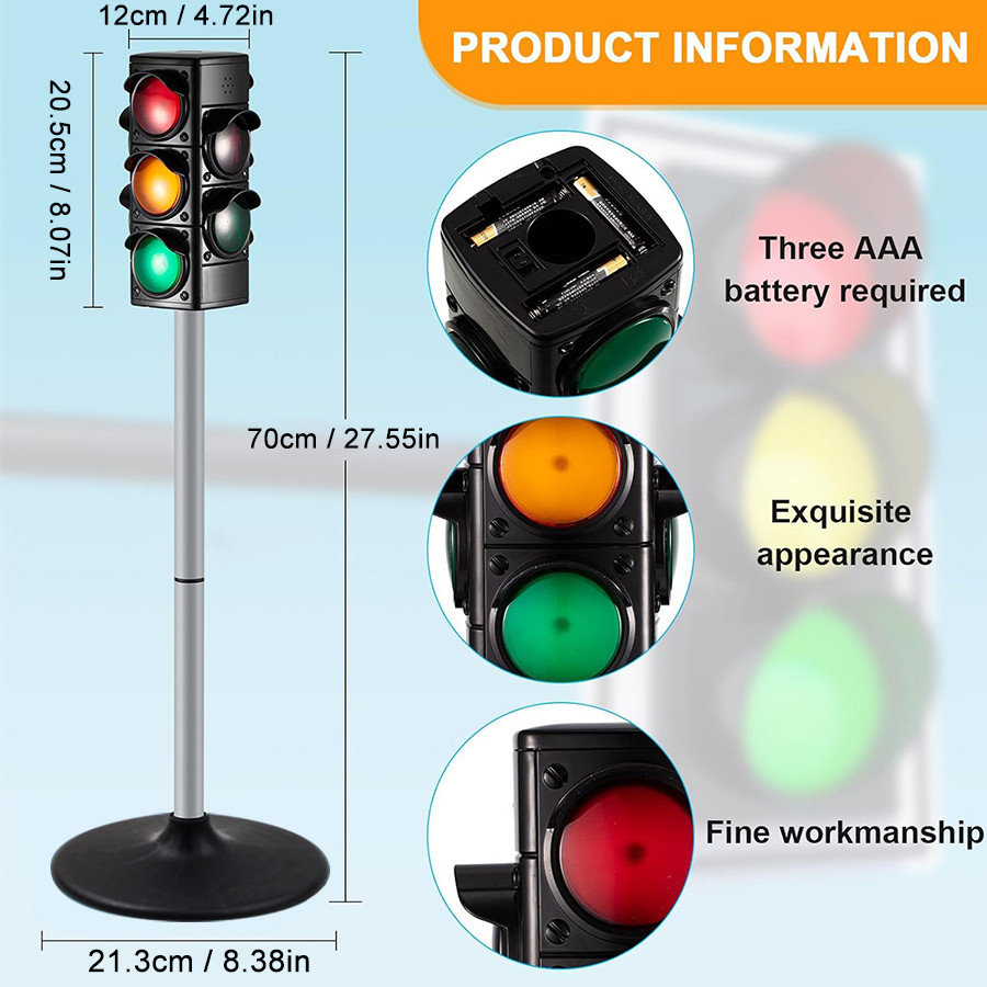 Simulation Traffic Light Toy Traffic Signal Model, Children'S Traffic Light Toy, Children'S Puzzle