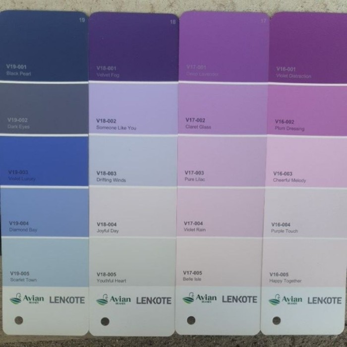 (Allthebest) CAT TEMBOK 1KG REQUEST WARNA UNGU AVITEX GOLD CAT DINDING CAT EXTERIOR CAT INTERIOR