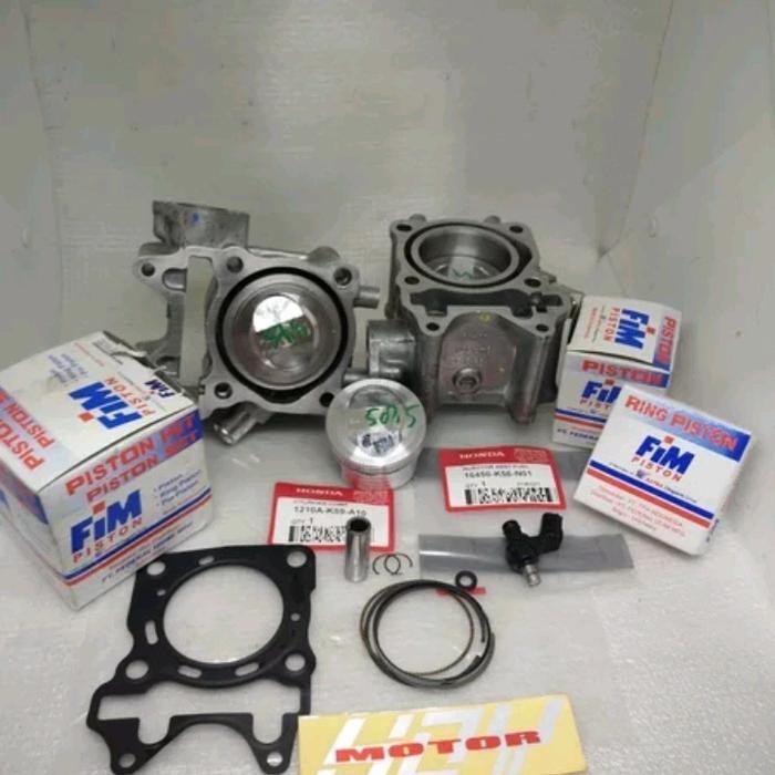 paket blok seher cylinder plus injektor racing bore-up Vario 125-150