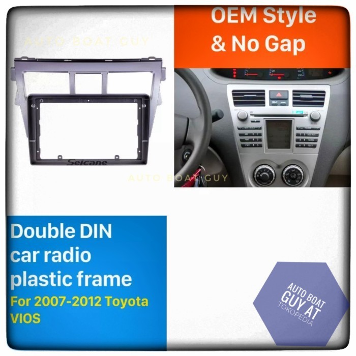 (Allthebest) Frame Headunit Vios Limo Gen2 Gen 2 OEM Style No Gap Android 9 Inch