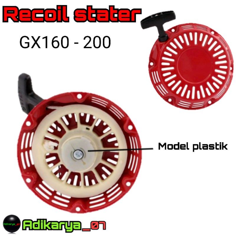Recoil stater starter GX160 GX200 tarikan mesin GX160 recoil stater mesin gx recoil stater GX160