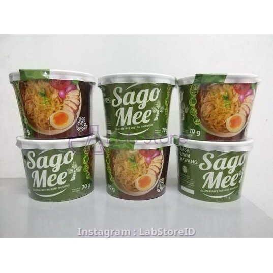 

Paket 6 Cup Ayam Bawang SagoMee Sago Mee Mie Instan Noodle Sagu Rumbia
