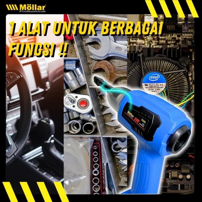 MOLLAR CVB20100-U ( UNIT ONLY ) Penyedot debu + blower cordless vacuum cleaner portabel