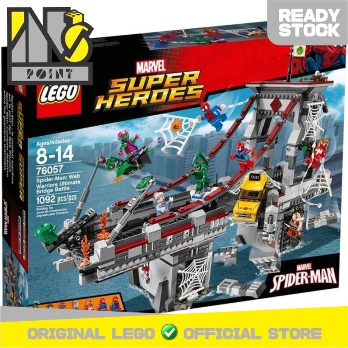 SKUYY LEGO 76057 - SPIDER-MAN: WEB WARRIORS ULTIMATE BRIDGE BATTLE PACKING AMAN