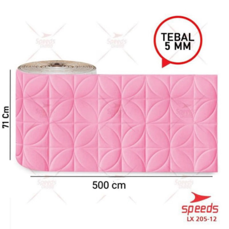 ROLL WALLPAPER DINDING 3D MOTIF BUNGA KAWUNG/BATIK