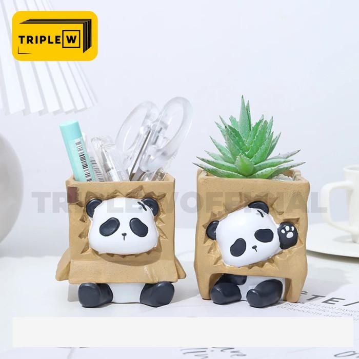 

Bentley - Triple W Tempat Pensil Tabung Pensil Penkorean Pen Holder Cute Panda