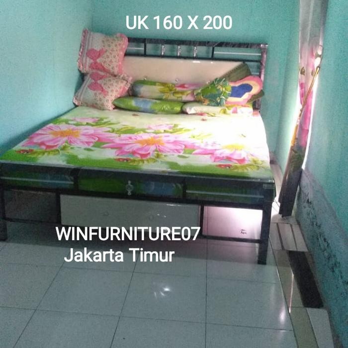 Ranjang Besi Minimalis 160X200 Gratisongkir