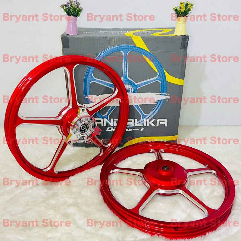 VELG POWER MANDALIKA AEROX 155 140/160 ring 17 set depan belakang pnp model x mode AEROX155