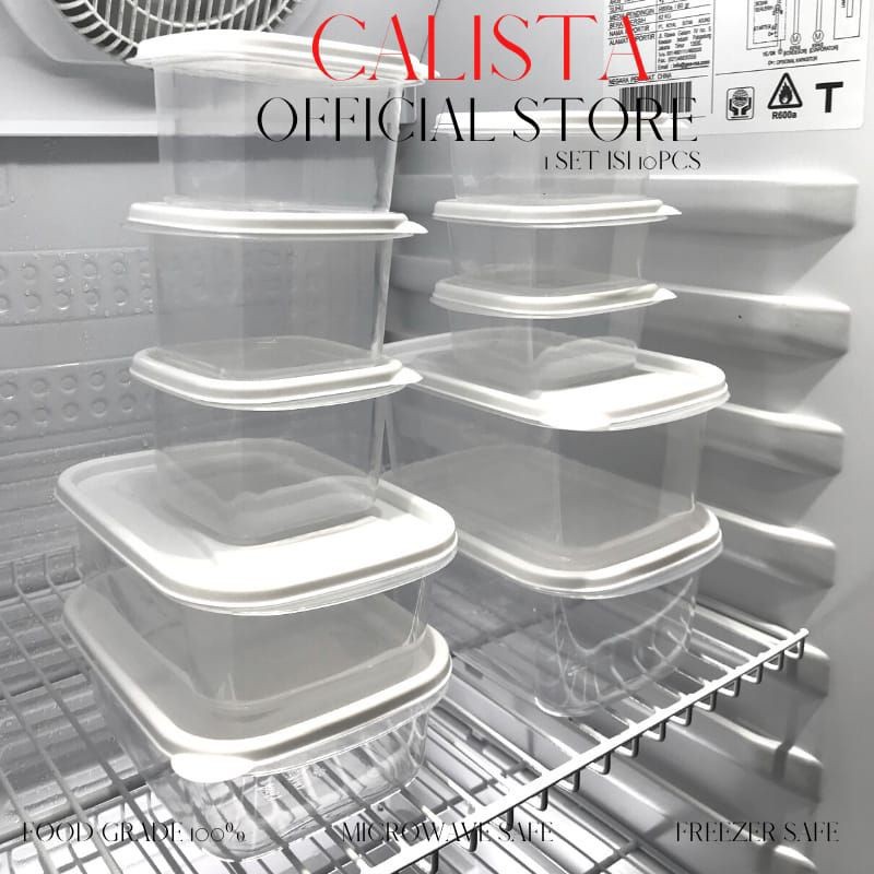Eleganterra Toples Calista Oita Set 10 Pcs - Toples Pelastik Oita - Toples Calista 10 Pcs Warna