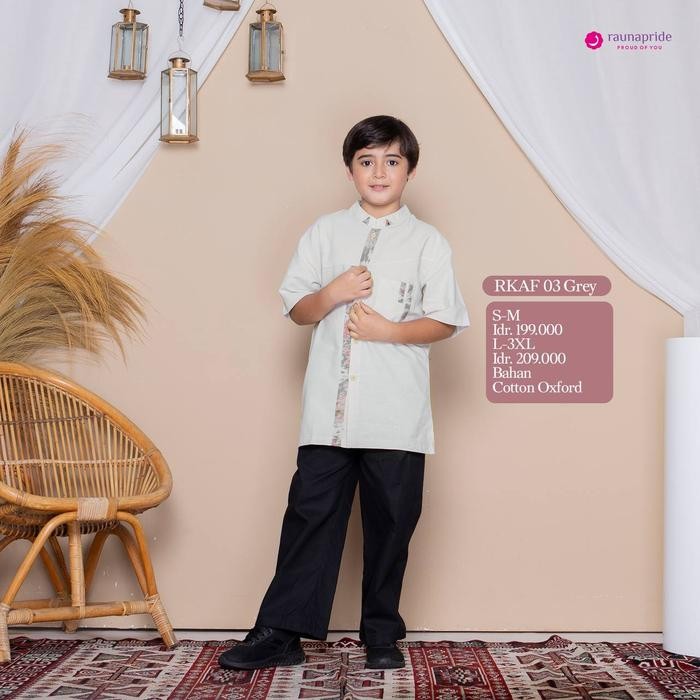 BEST SELLER RAUNA KAF03 GREY KOKO ANAK SET CELANA