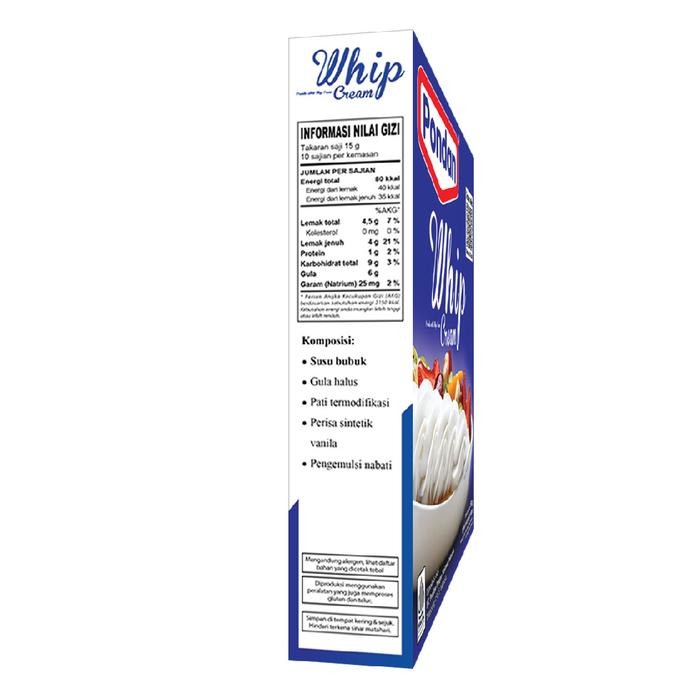 

JTTOP" PONDAN PREMIKS WHIP CREAM 150 G