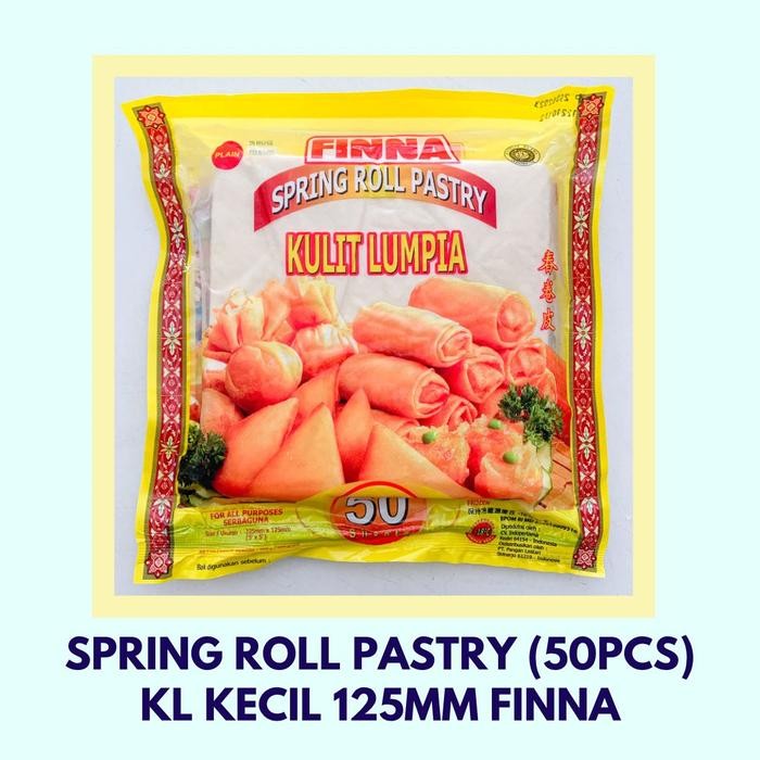 

JTTOP" SPRING ROLL PASTRY / KULIT LUMPIA KECIL (50PCS) 125MM FINNA