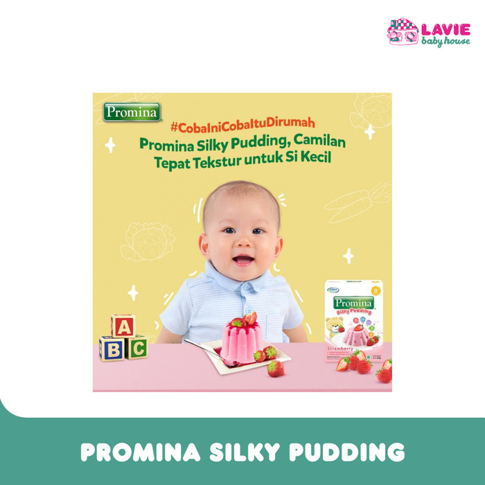 

JTTOP" PROMINA SILKY PUDDING RASA STRAWBERRY / COKLAT PUDING LEMBUT UNTUK BAYI USIA 1+ MANIS ALAMI,