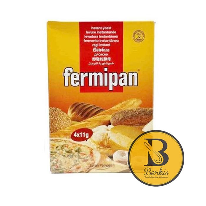 

JTTOP" FERMIPAN SACHET 4 X 11 GR; RAGI INSTAN ISI 4 SACHET; INSTANT YEAST