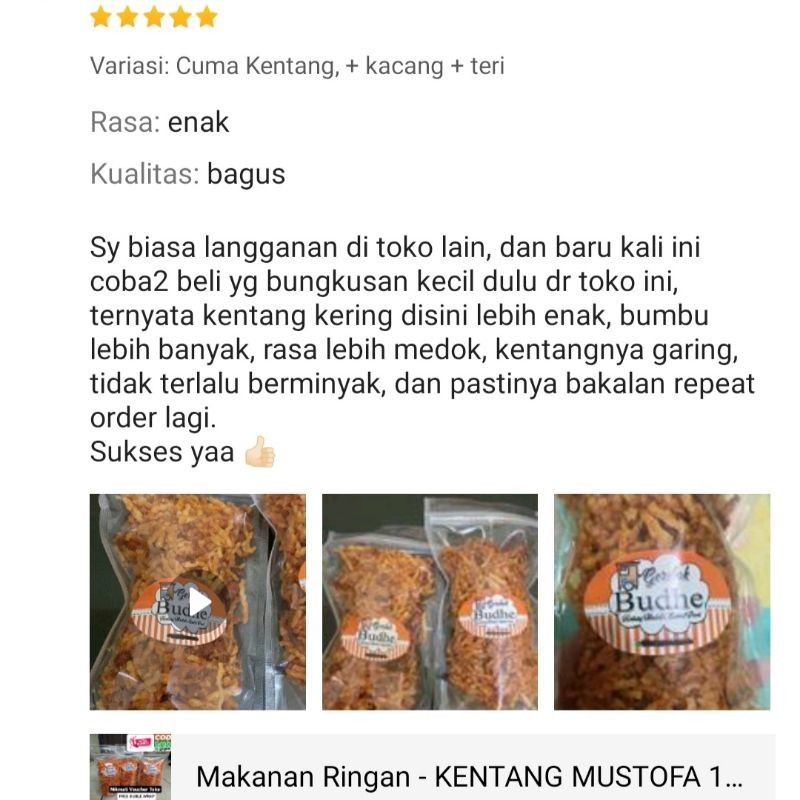 

Mamam_Asoy Makanan Ringan - Kentang Mustofa 1Kg + Sealer