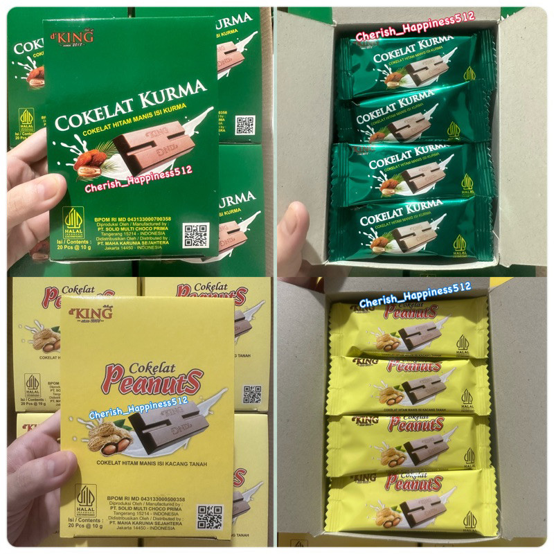 

Mamam_Asoy 1 Kotak Isi 4 Pack DKing Bonibol Bisco, Cashew, Hazelnut, Kurma, Peanut & Infinity
