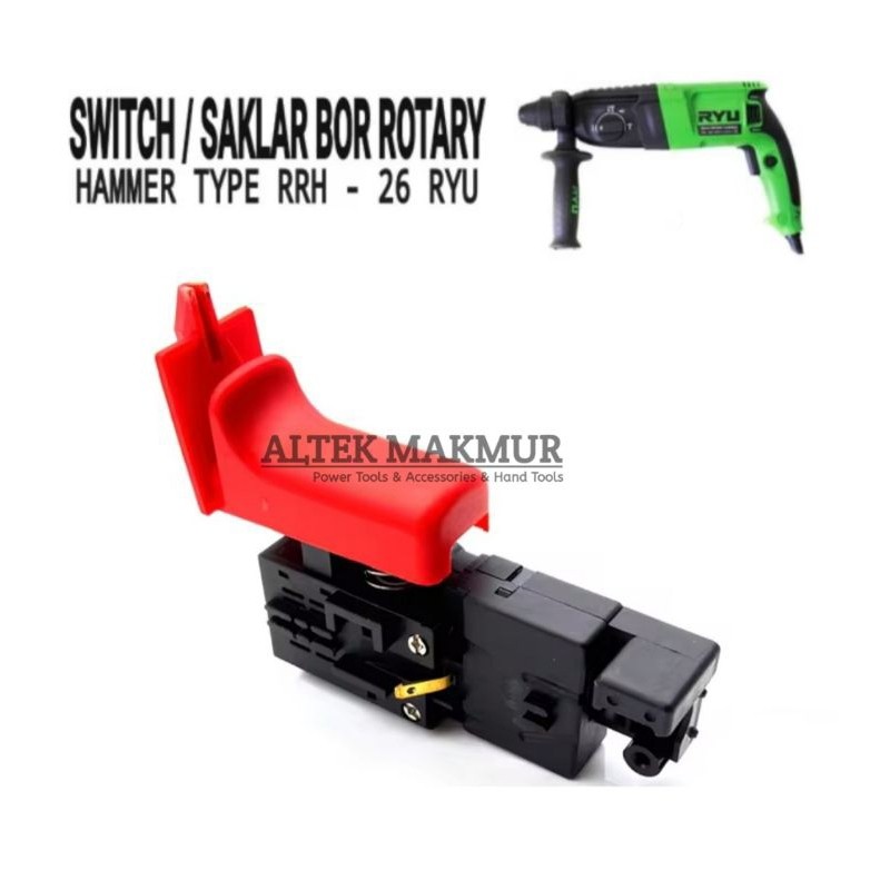 (Homelytouch Switch Bor Rotary Hammer Ryu Rrh26 / Skakel Bor Bobok Beton Sds Plus Ryu Rrh 26 /