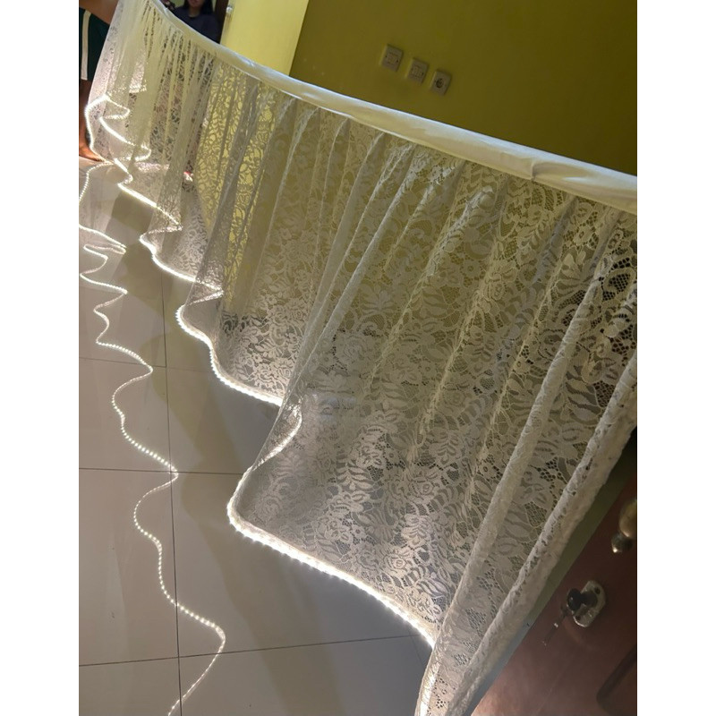 (Homelytouch Dekorasi Pelaminan Kekinian (Kain Brokat)