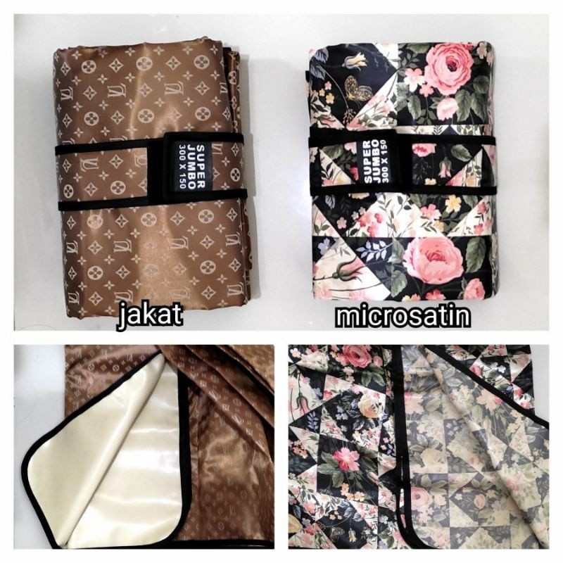 (Homelytouch Tikar Lipat Super Jumbo Microsatin Waterproof